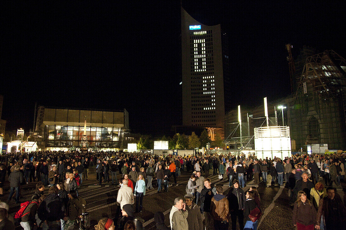 Night of the candles, Fall ´89 – Departure to the democracy, Leipzig, Saxony, Germany