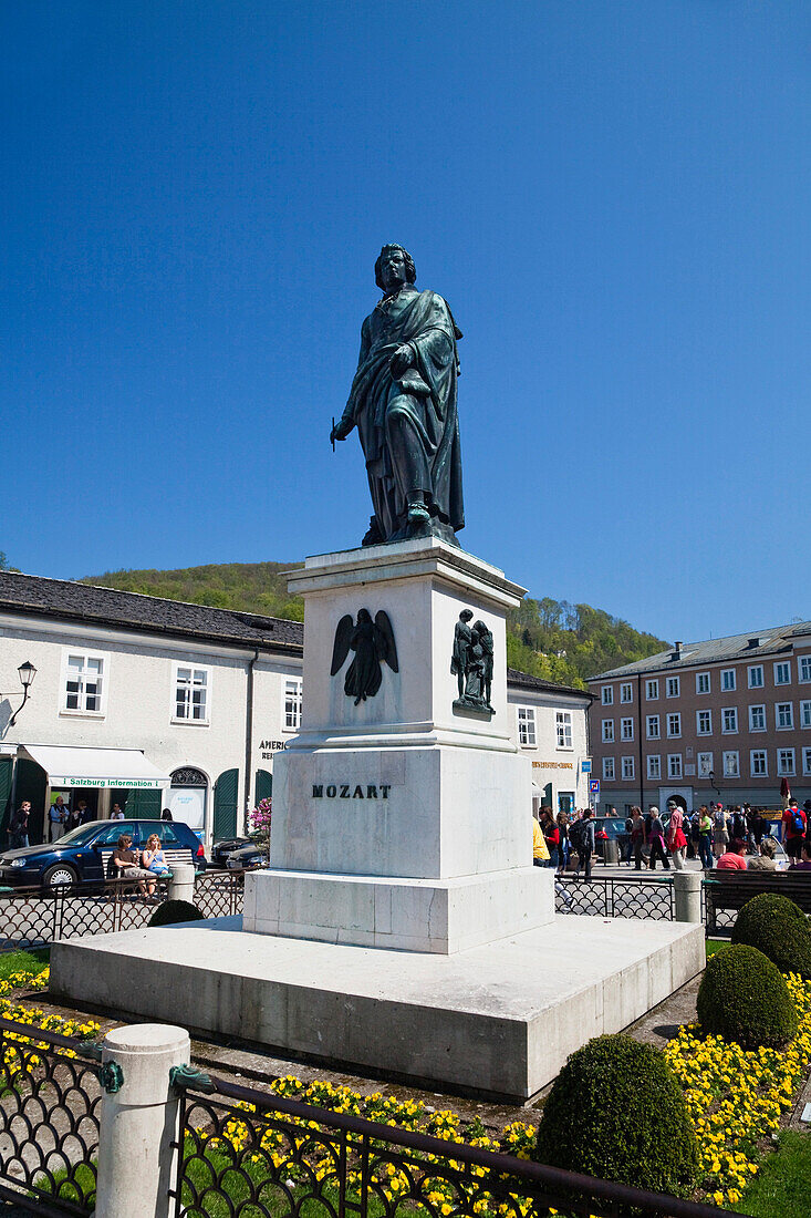Mozart monument, Mozart's square, Old Town, Salzburg, Salzburg state, Austria