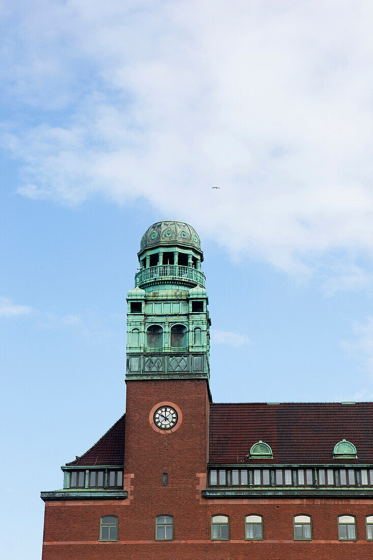 Historical building of Malmö Main Station, Malmö, Skane, South Sweden, Sweden