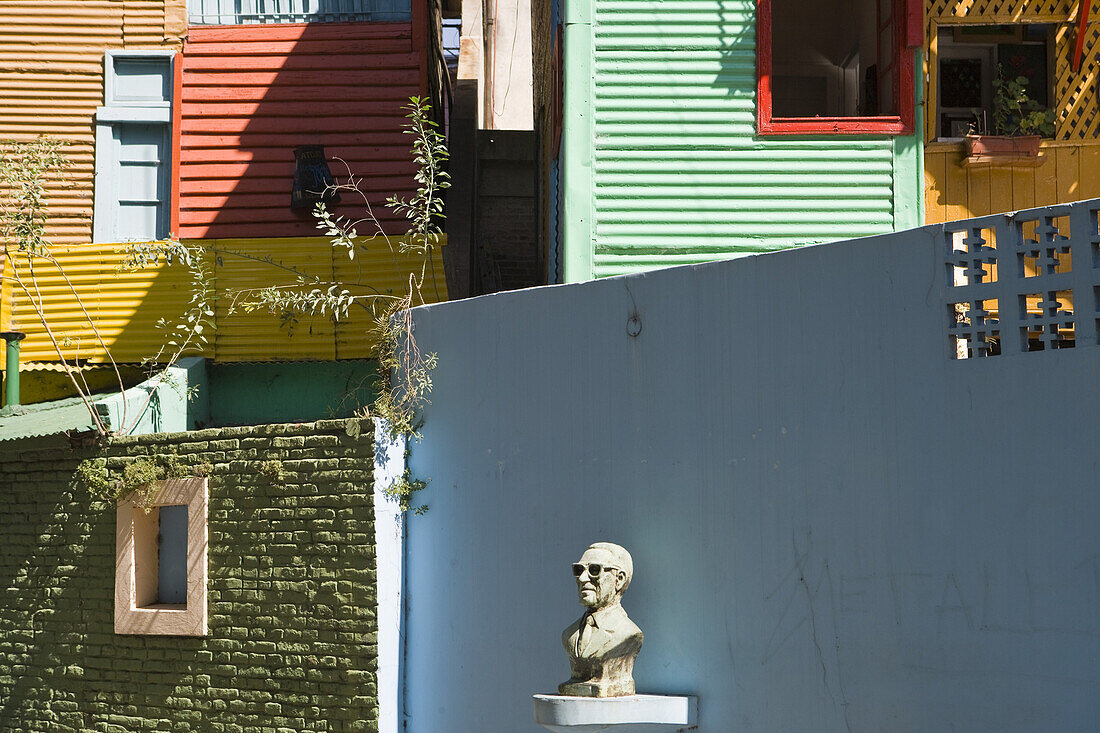 Colorful Caminito Street houses in La Boca district, Buenos Aires, Argentina, South America, America