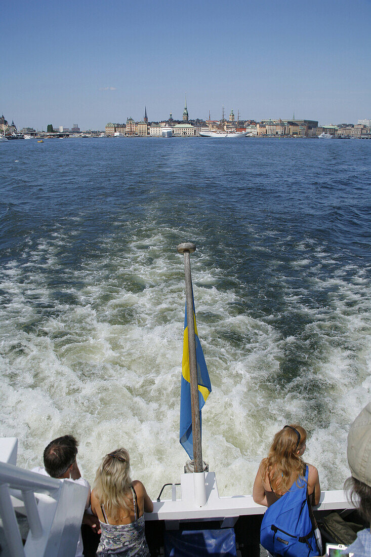 Waxholm boat away from Stockholm