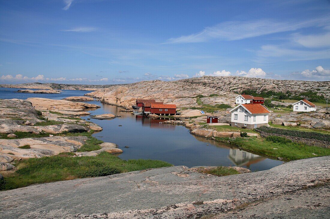 Houses at archipelago, Sweden, Europe