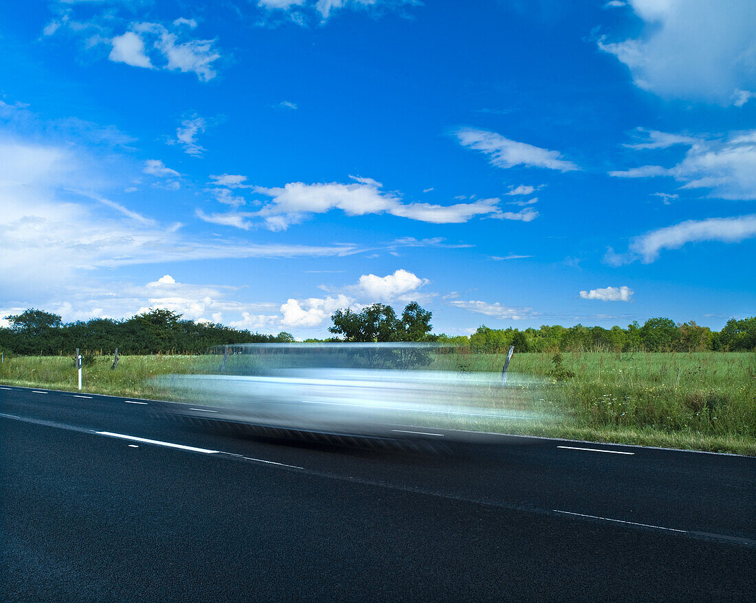 Road on oland, Sweden