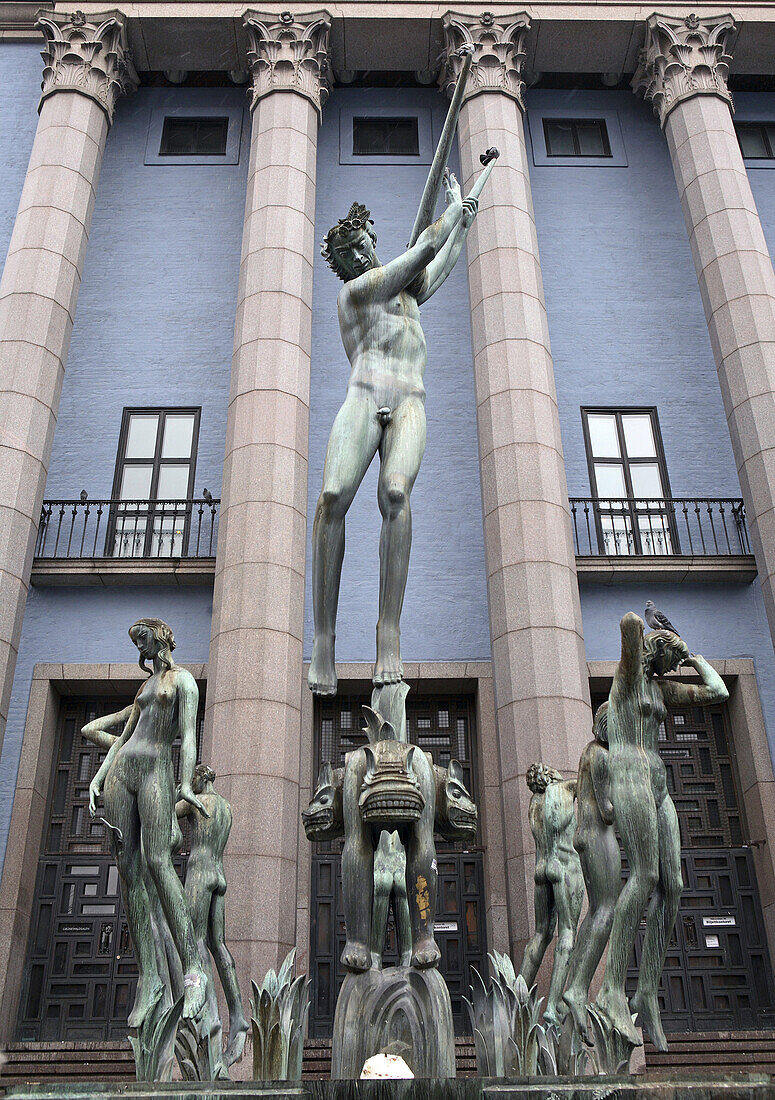 Statue at Hötorget, Stockholm, Sweden
