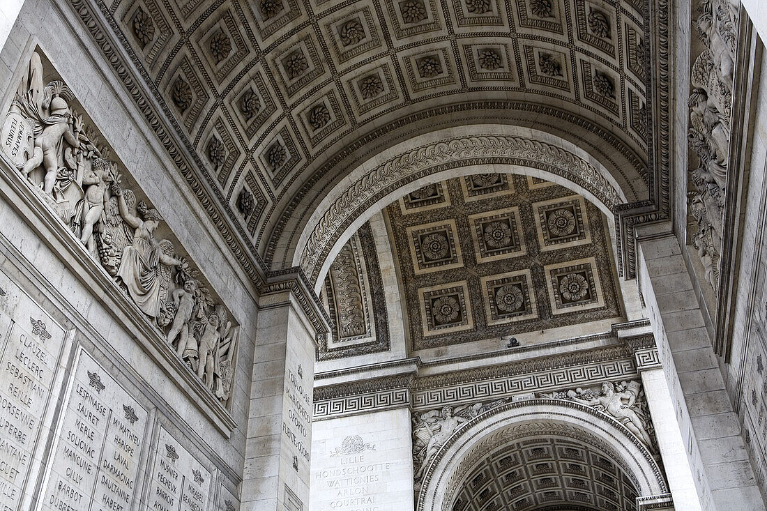 The triumphal arch, Paris, France