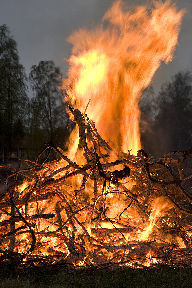 A bonfire on Walpurgis night, Sweden