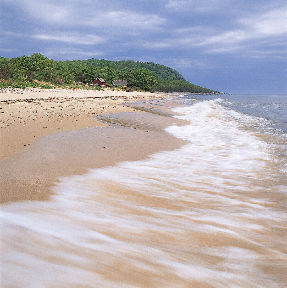 Sandy beach, Stenshuvud National Park, Österlen, Skåne, Sweden