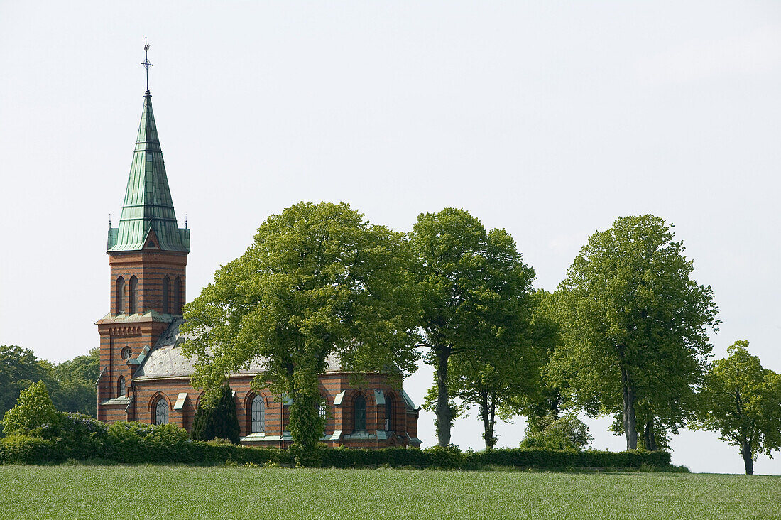 oja church, Ystad, Skane, Sweden