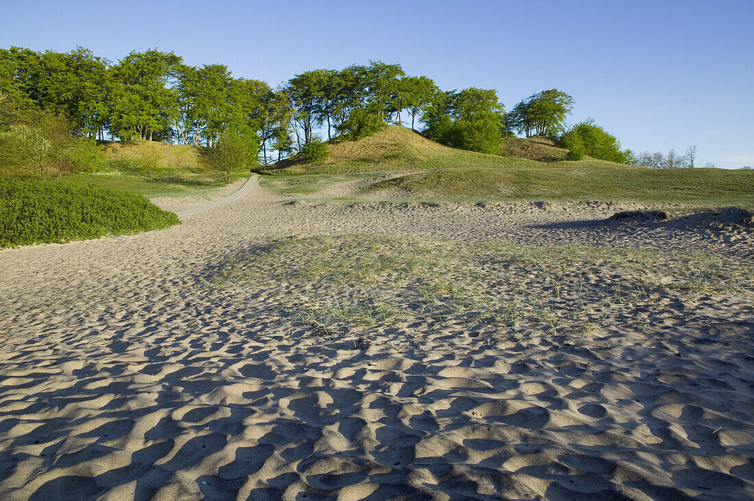 The beach in Havang, osterlen, Skane, Sweden