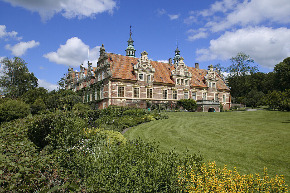 The garden at Wrams Gunnarstorp castle, Skane, Sweden