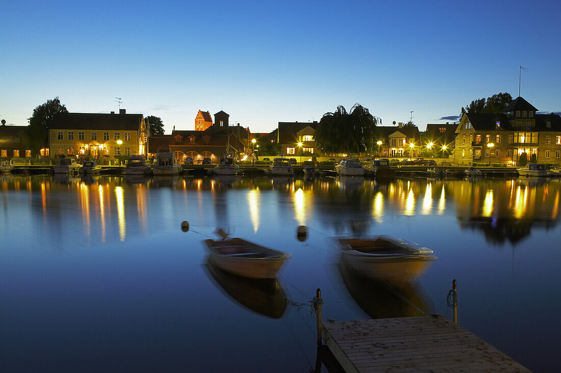 Dusk over Åhus, Sweden