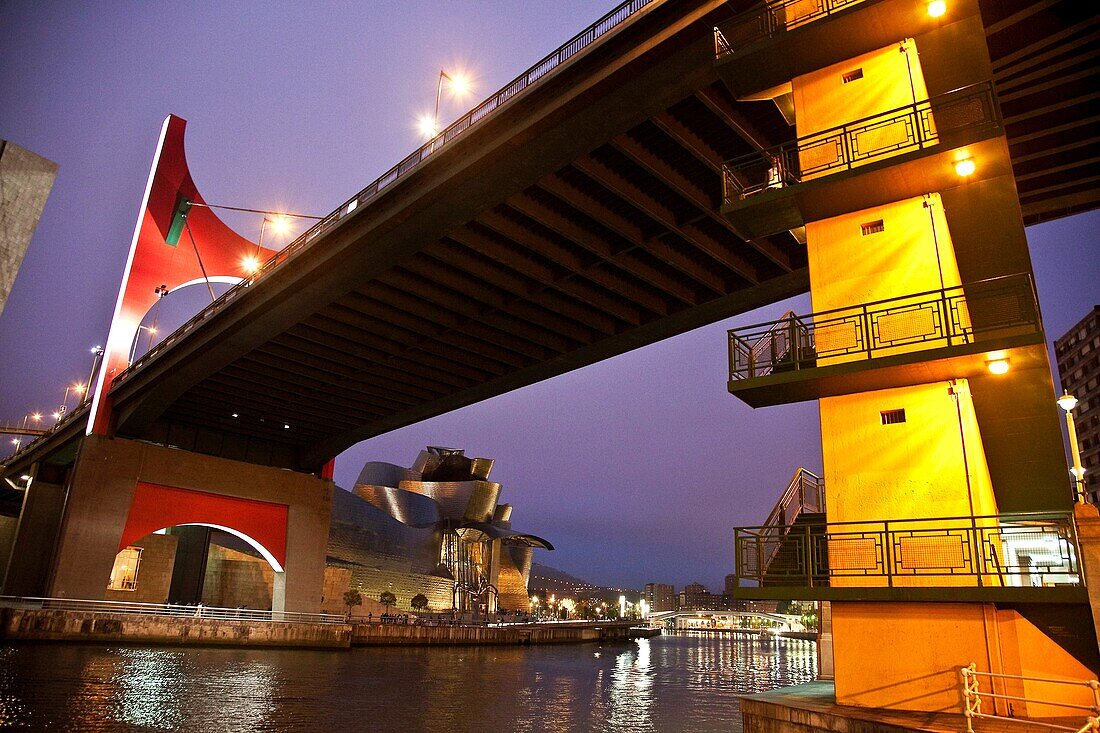 Bridge near guggenheim museum bilbao, spain