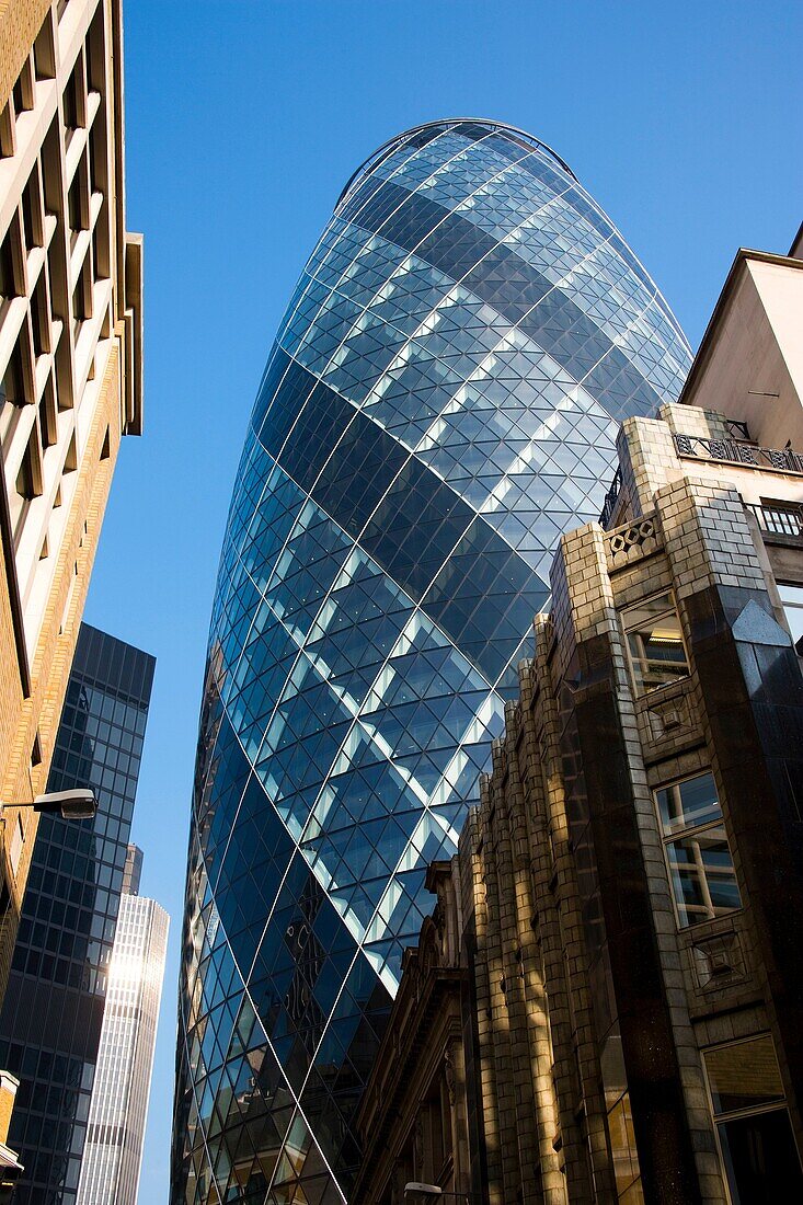 Gherkin Building, The City, London, UK