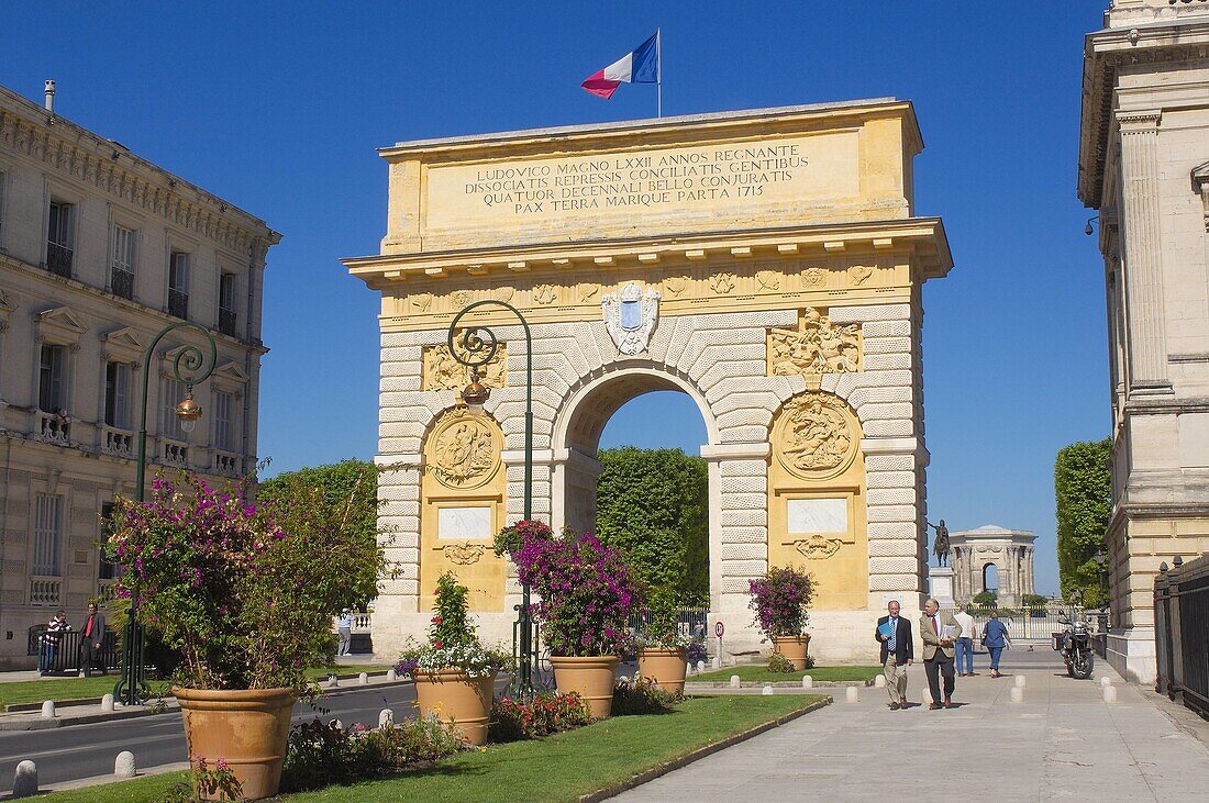 Triumphal Arch, Montpellier. Herault, Languedoc-Roussillon, France