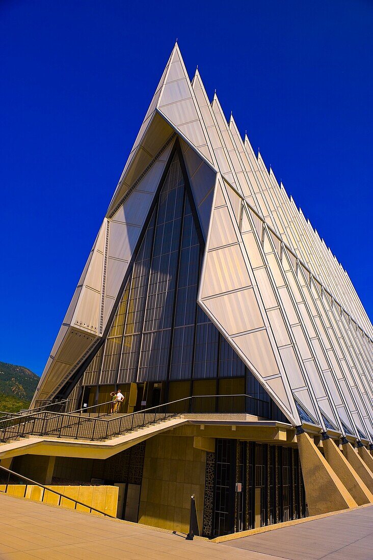 Cadet Chapel, Air Force Academy, near Colorado Springs, Colorado USA