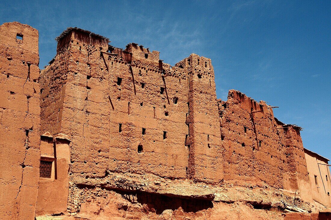 Maroc, Haut-Atlas, vallée du Dadès , village et kaszbah de Bou-Thrarar