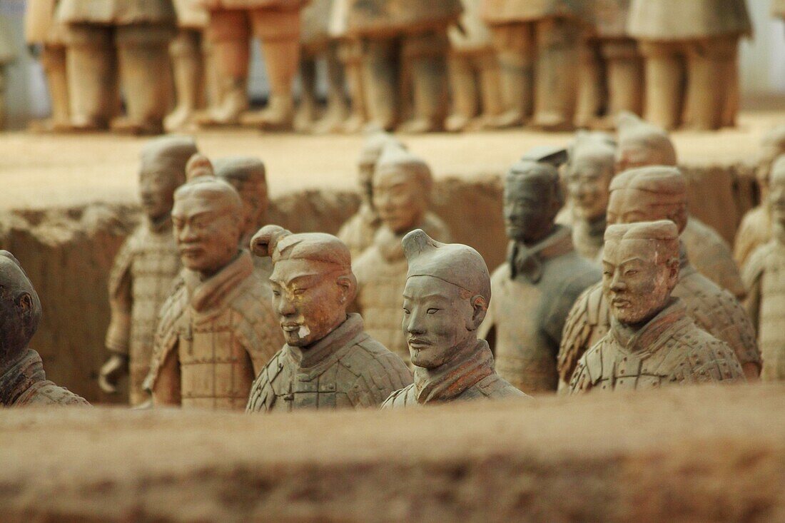 Excavations of the Terra Cotta Warriors in Xi´an China
