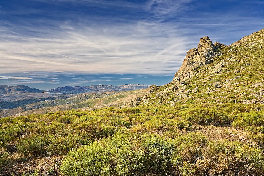 Sierra de Gredos desde la Sierra de la Paramera  Ávila  Castilla León  España