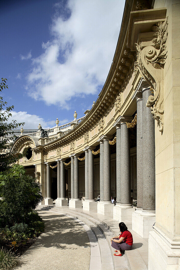 Semi-circular courtyard of Petit Palais, Paris. France