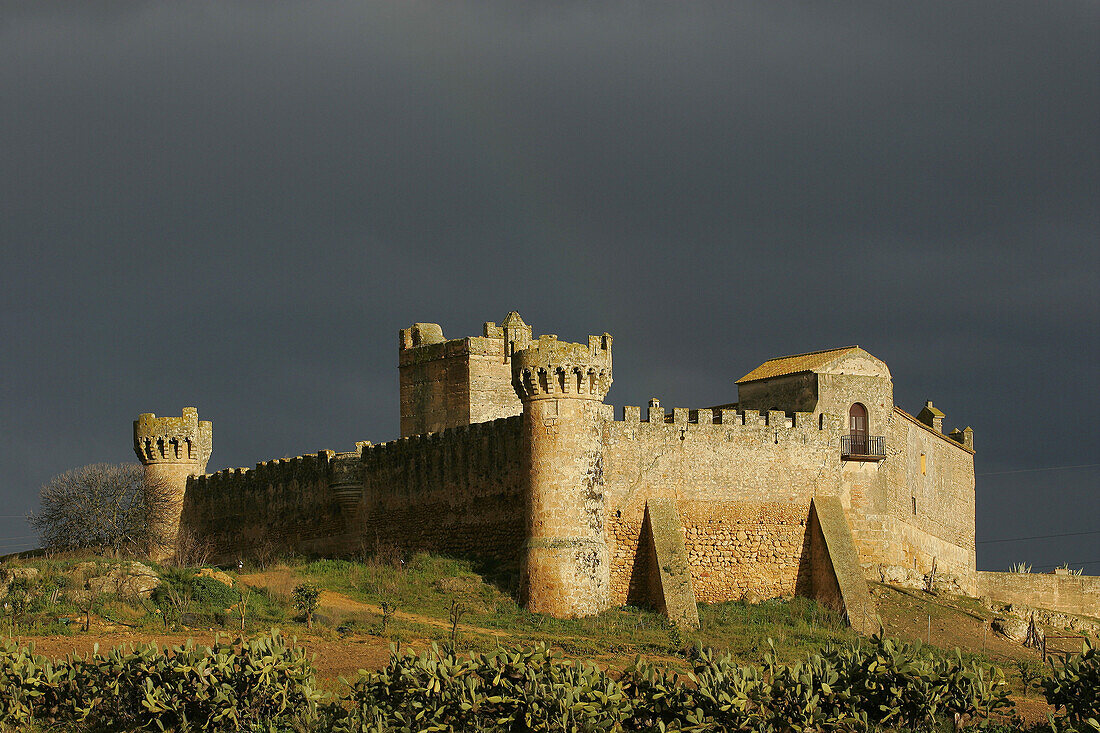 Marchenilla castle  14th century), Alcala de Guadaira. Sevilla province, Andalucia, Spain