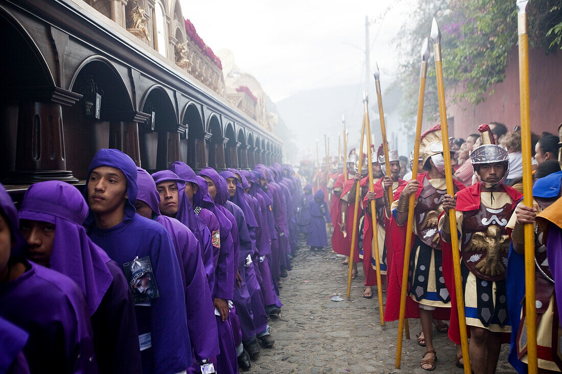 Guatemala, Antigua, Holy week procession