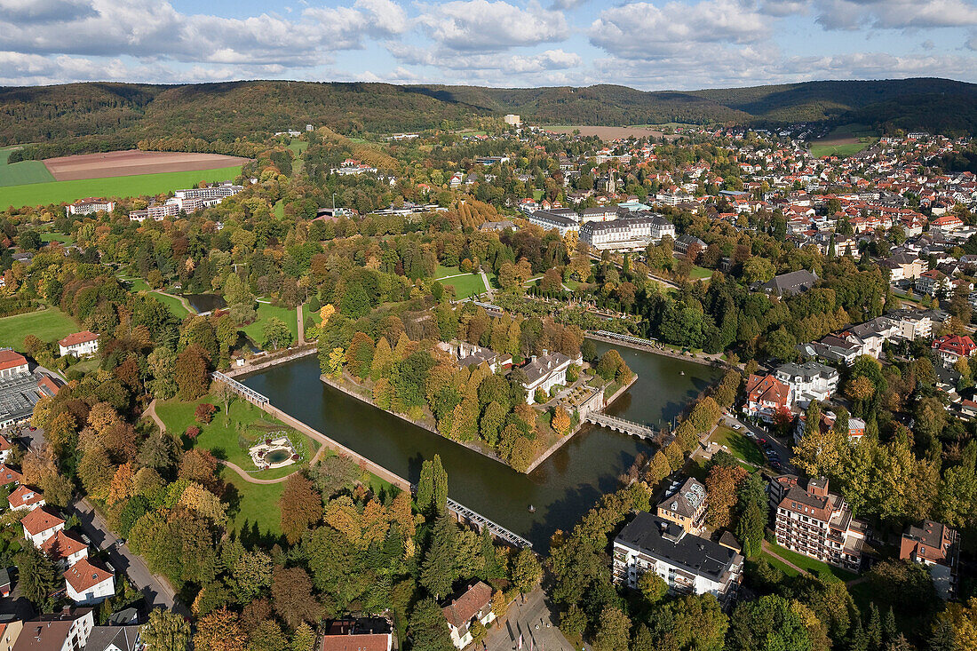 Pyrmont castle, Bad Pyrmont, Weserbergland, Lower Saxony, Germany