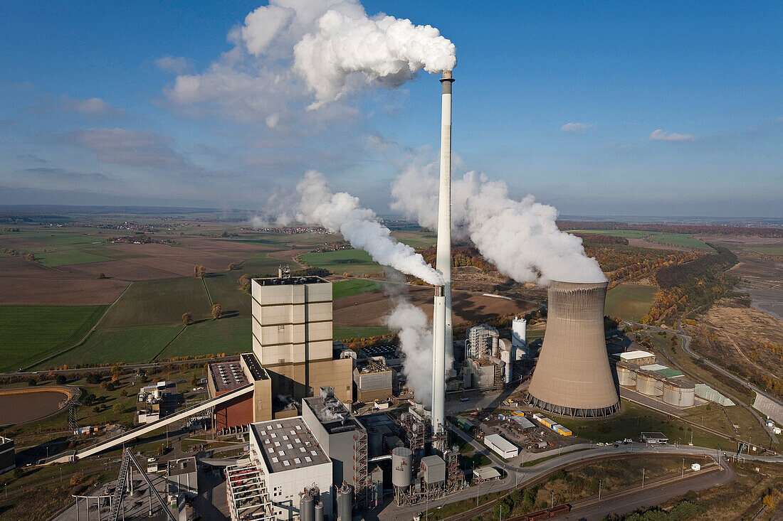 Buschhaus Power Station, Schoningen, Helmstedt, Lower Saxony, Germany