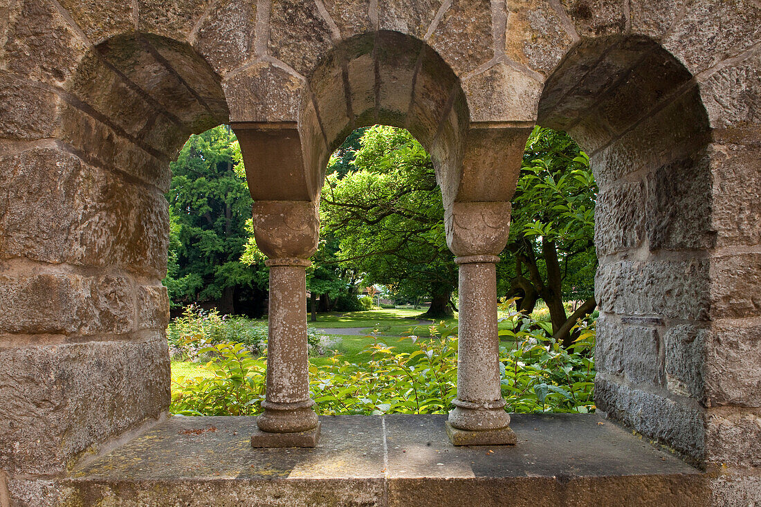 Garten der Äbtissin, Stift Fischbeck, Hessisch Oldendorf, Niedersachsen, Deutschland