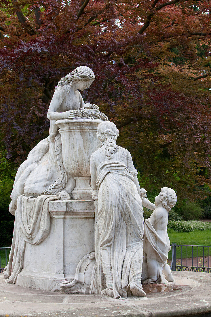 Caroline Mathilde memorial in the French Garden, Celle, Lower Saxony, northern Germany