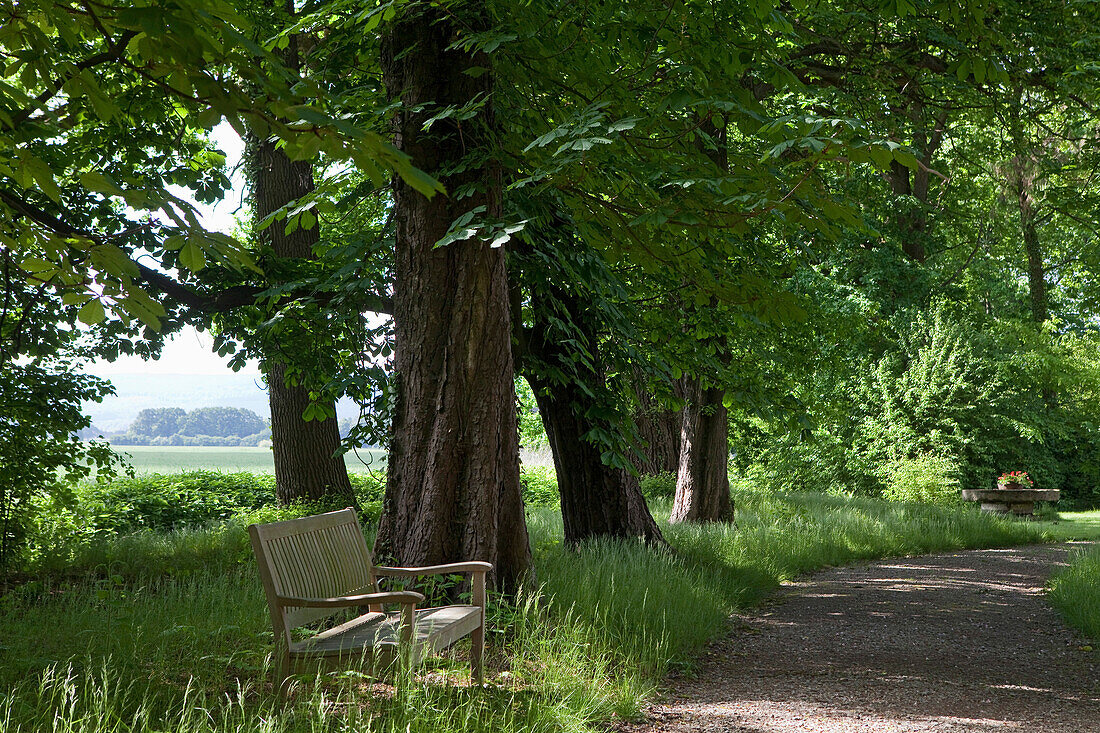 Manor garden, Heimburg manor, Eckerde, Barsinghausen, Lower Saxony, Germany