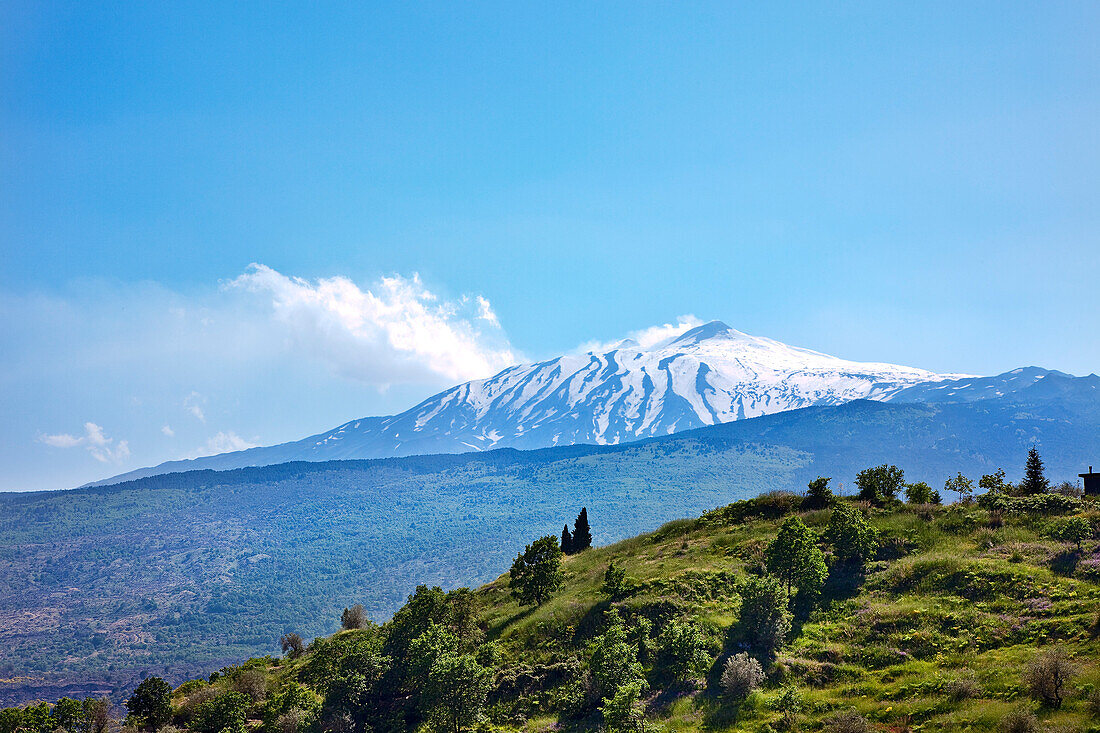 View of Etna, Sicily, Italy
