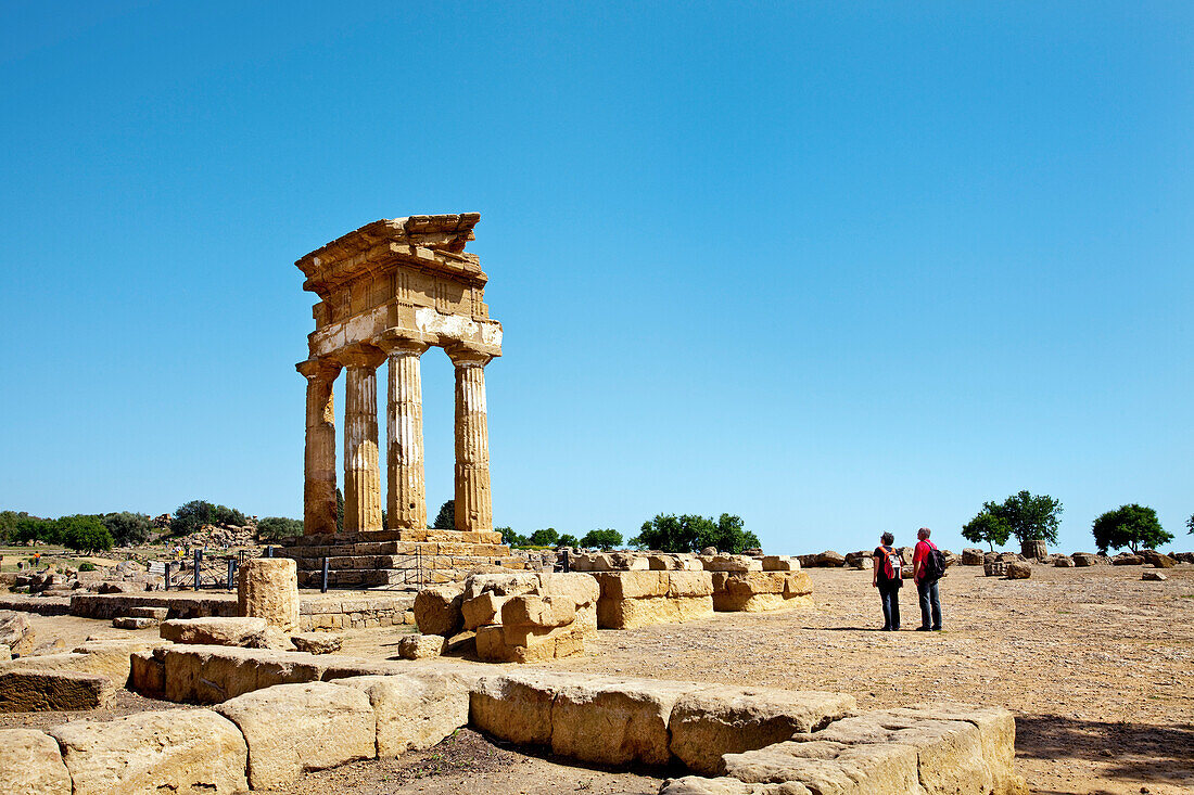 Dioskurentempel, Tal der Tempel, Agrigent, Sizilien, Italien, Europa