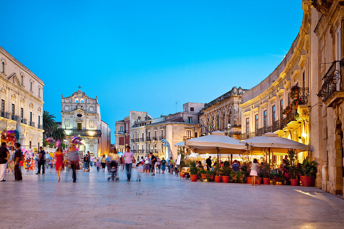 Cathedral square, Ortigia, Syracuse, Sicily, Italy