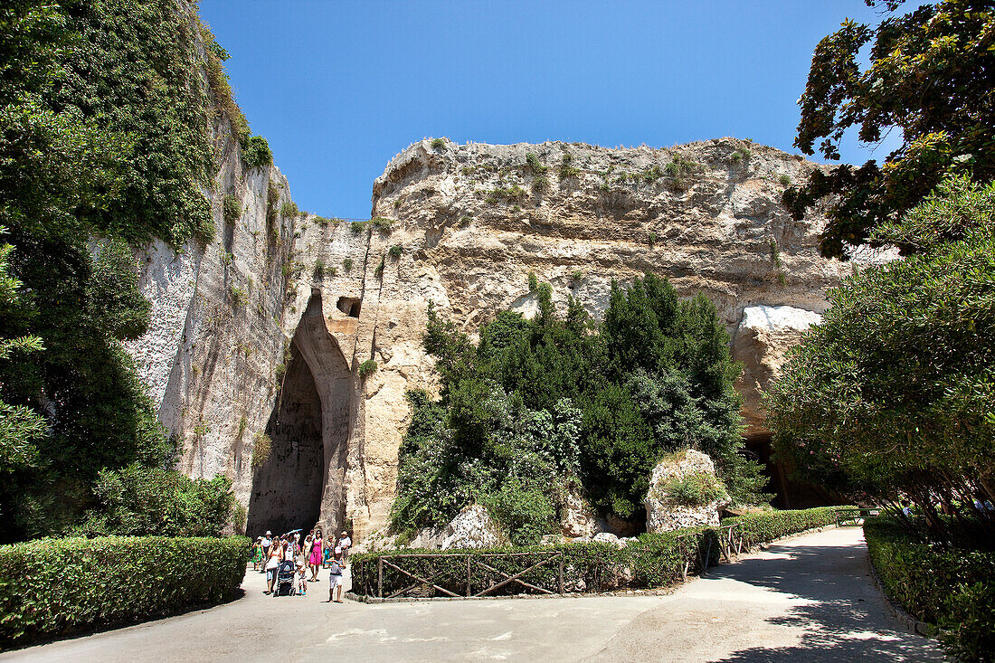 The ear of Dyonisus, archeological zone, Neapolis, Syracuse, Sicily, Italy