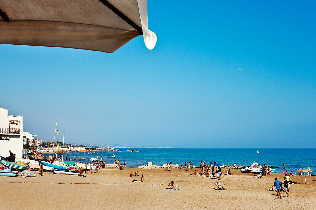 Beach, Marina di Ragusa, Sicily, Italy