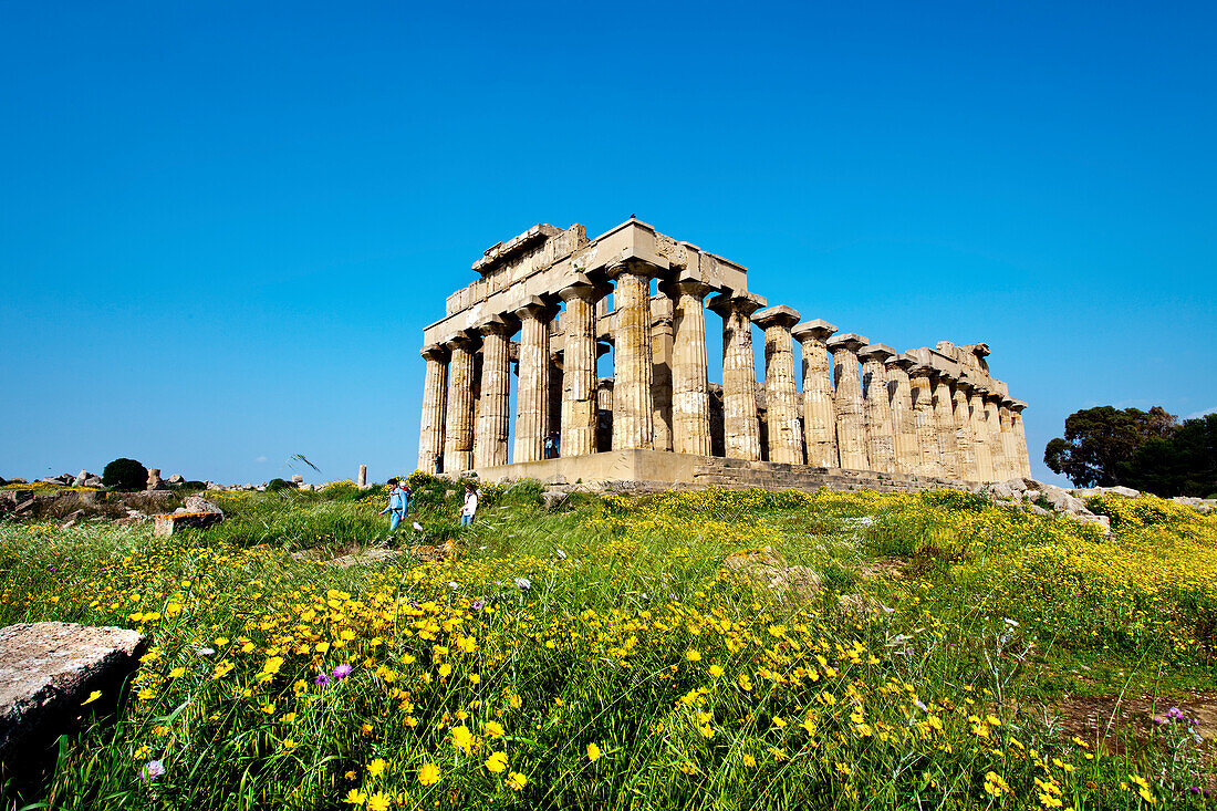 Tempel E, Selinute, Sizilien, Italien, Europa