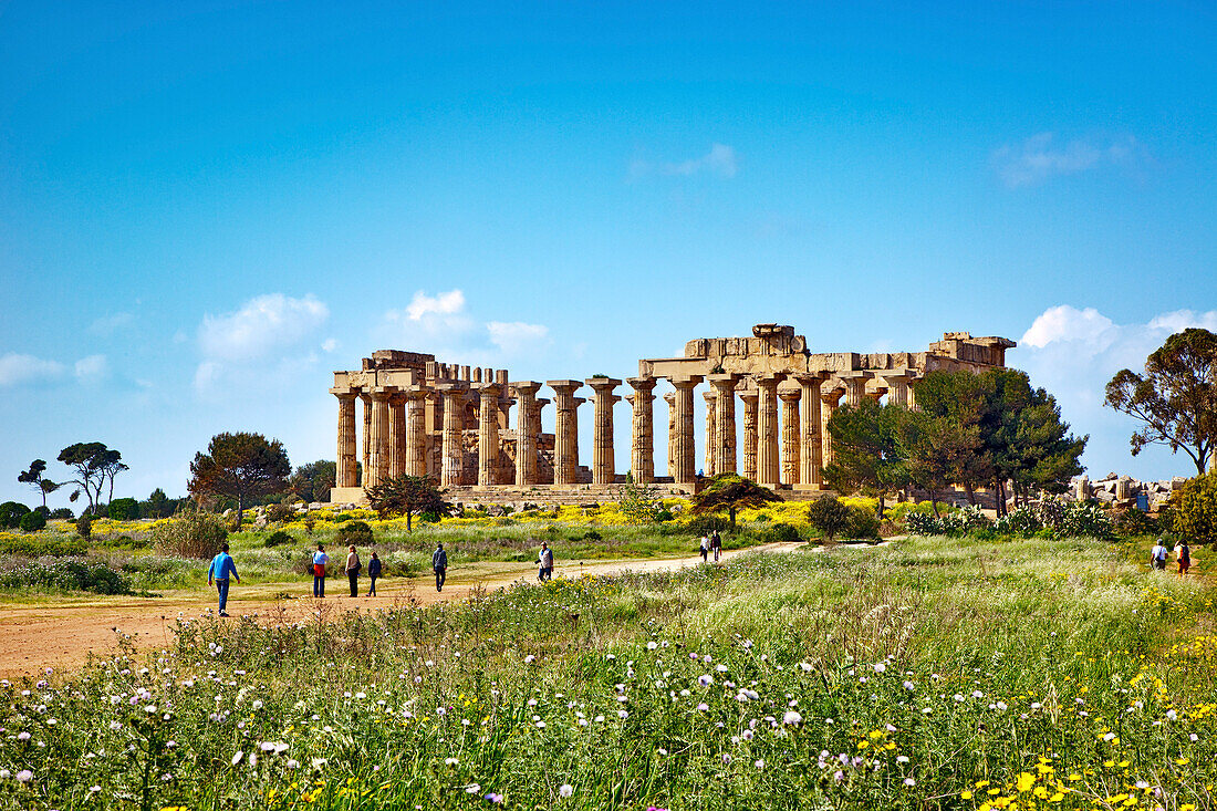 Tempel E Selinute, Selinut, Sizilien, Italien, Europa