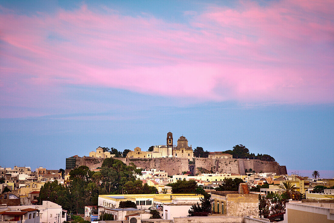 Burgberg, Lipari Stadt, Lipari, Liparische Inseln, Sizilien, Italien