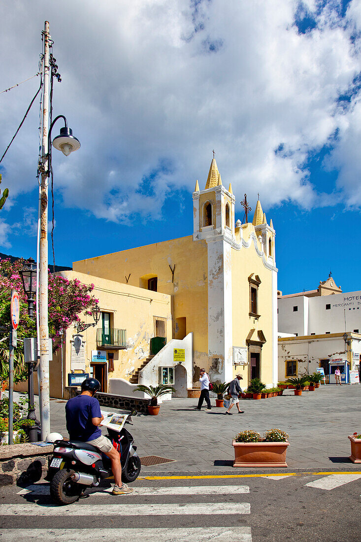 Church Santa Marina, Santa Maria, Salina Island, Aeolian islands, Sicily, Italy
