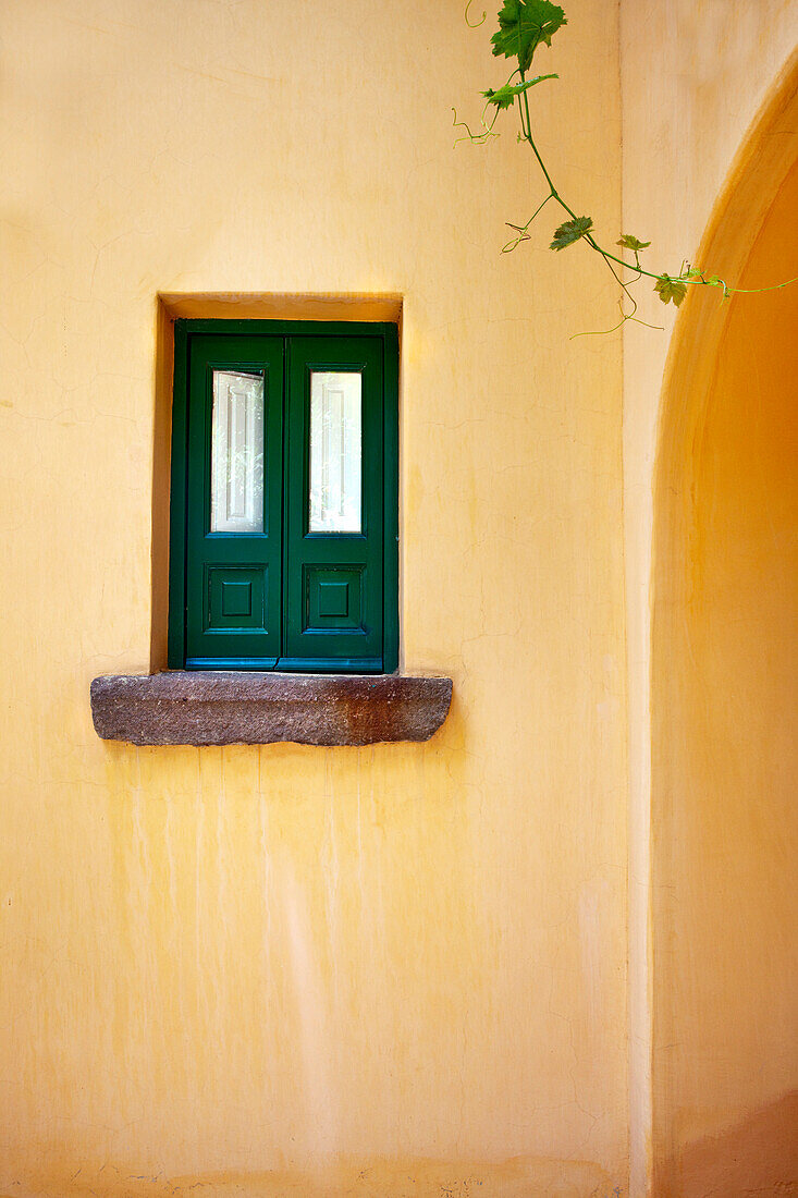 Detail, Architektur, Hotel Signum, Malfa, Salina, Liparische Inseln, Sizilien, Italien