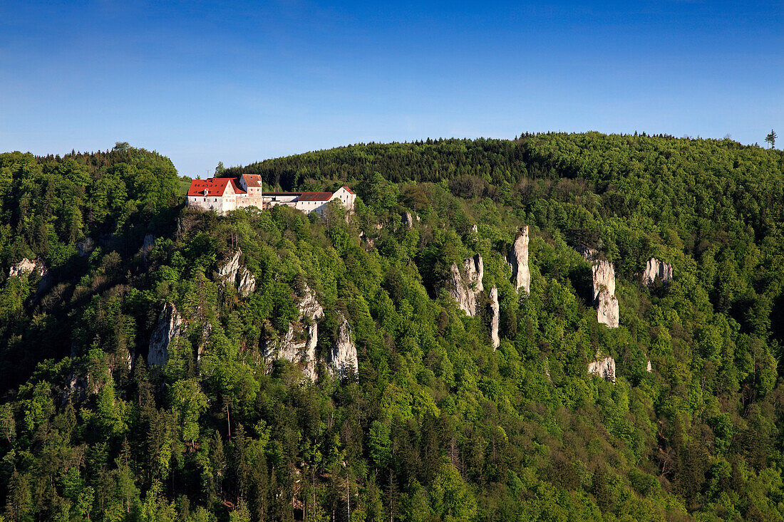 Wildenstein castle, Upper Danube nature park, Danube river, Baden-Württemberg, Germany