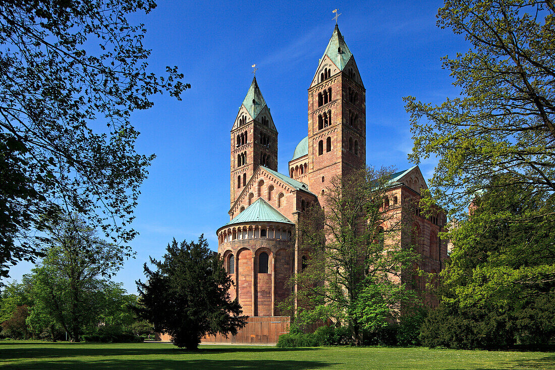 Dom zu Speyer, Speyer, Rhein, Rheinland-Pfalz, Deutschland