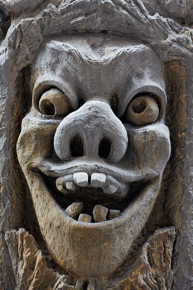 Sculpture on the facade of the Pohjola insurance building, Helsinki, Finland