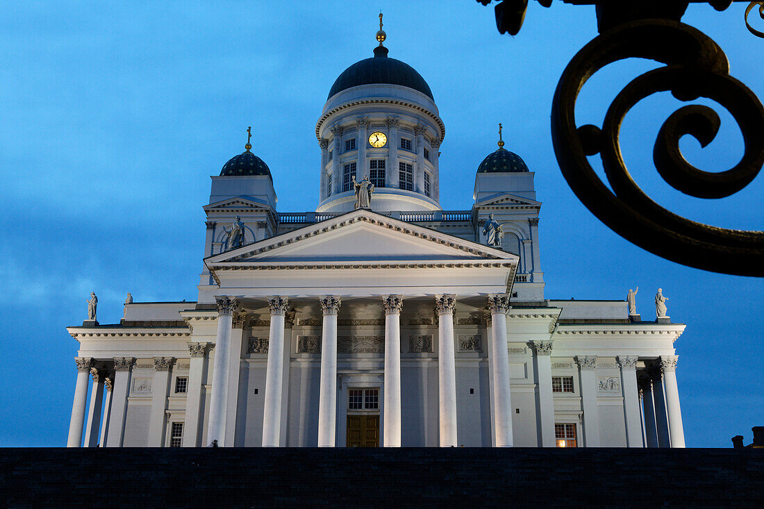 Helsinki cathedral in the evening light, Helsingin Tuomiokirko, Helsinki, Finland