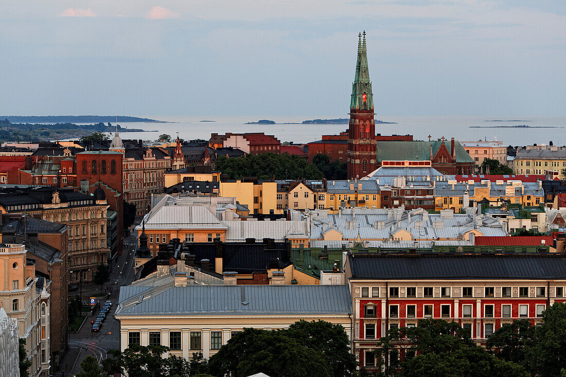 View from the roof top bar of Torni Hotel, Helsinki, Finland