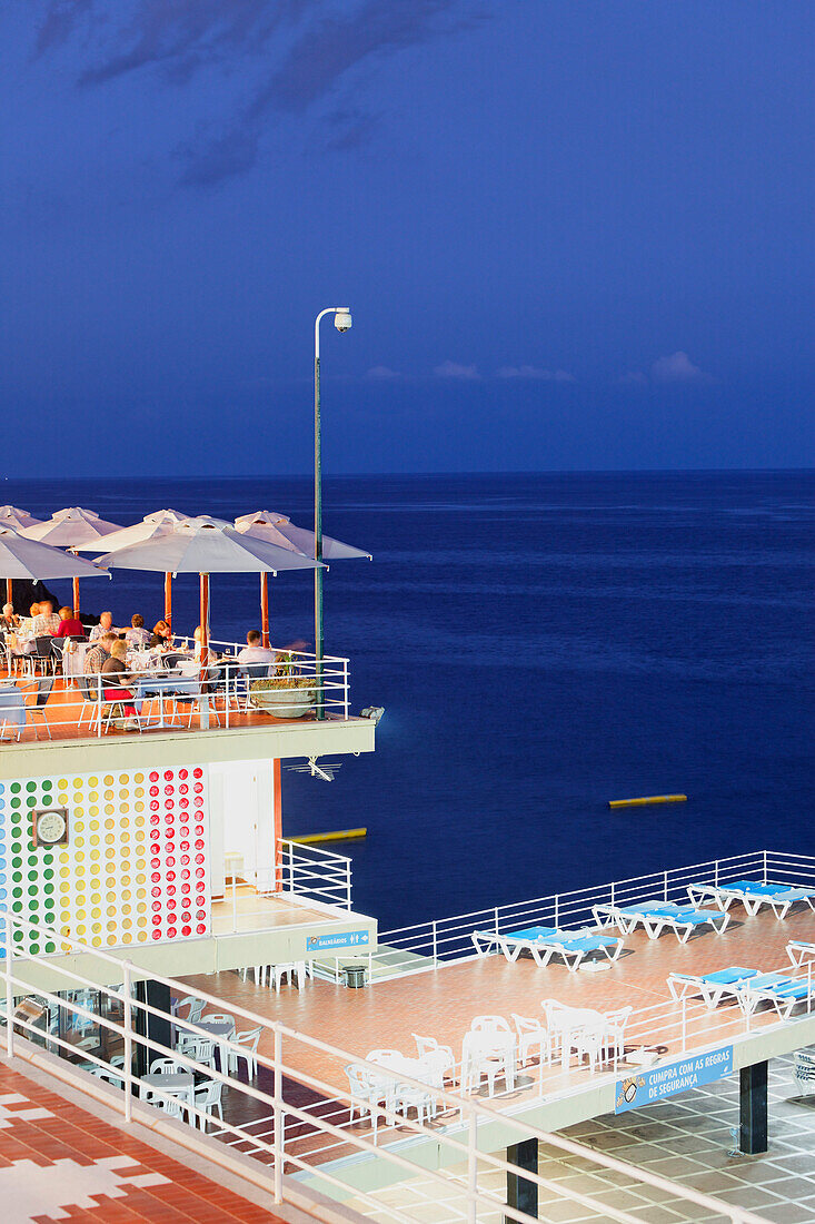 Restaurant im Stadtbad, Lido, Funchal, Madeira, Portugal