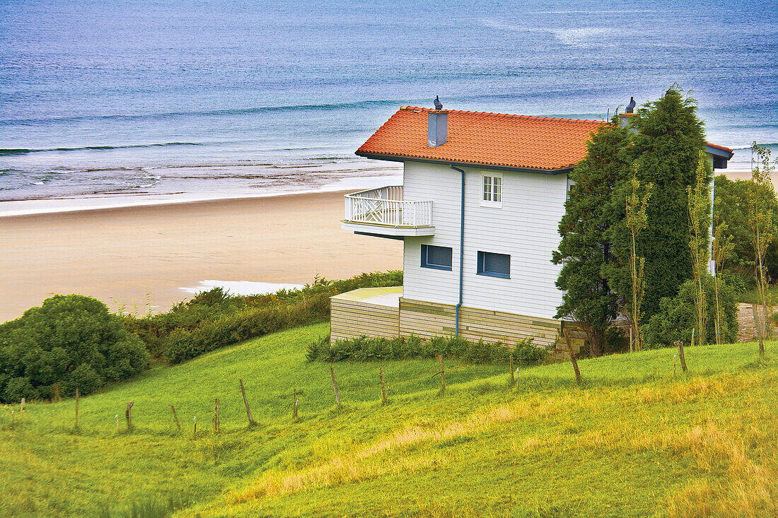 House by the beach in Comillas, Cantabria, Spain