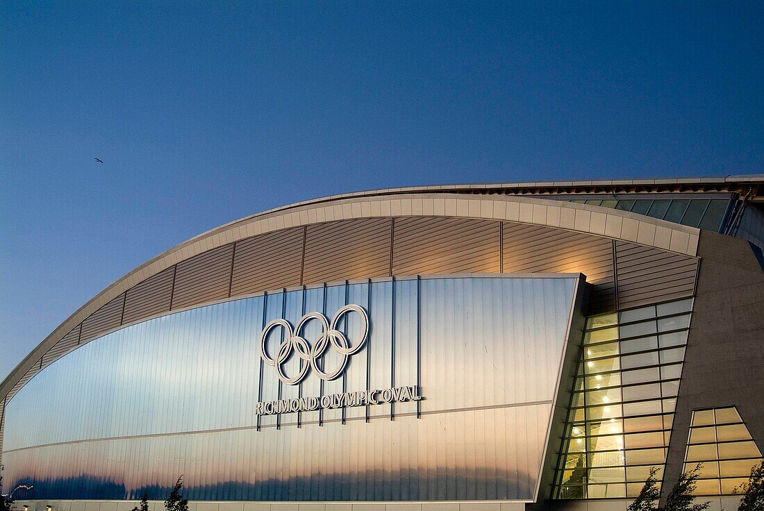 Richmond Olympic Oval, venue for speed skating at the 2010 Winter Olympic Games, Richmond, BC, Canada