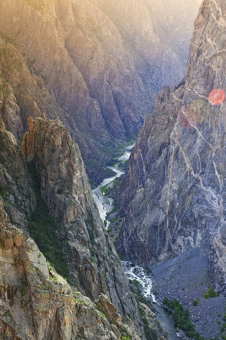 Sunset, Black Canyon of The Gunnison National Park, Colorado, USA