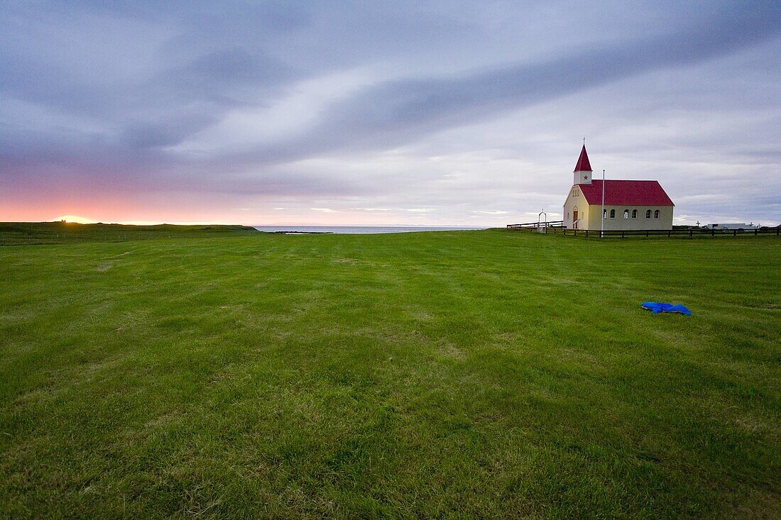 Sundown Church, Brimilsvellir, Olafsvik, Snaefellsness Peninsula, Iceland